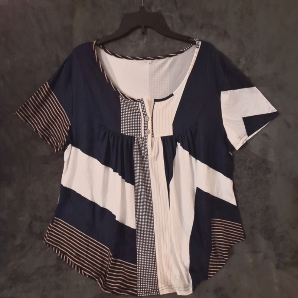Women Plus Size Tunic Top